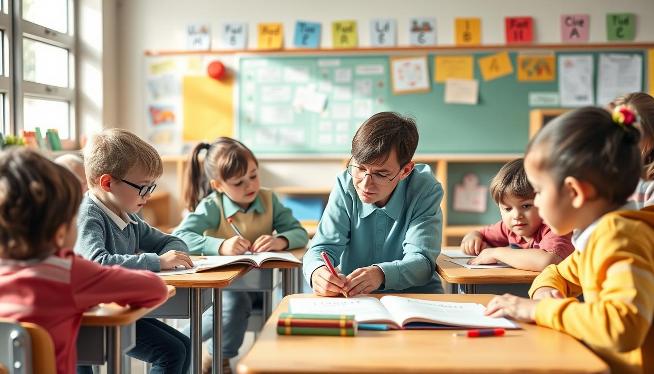 Structured study materials and learning resources on a desk