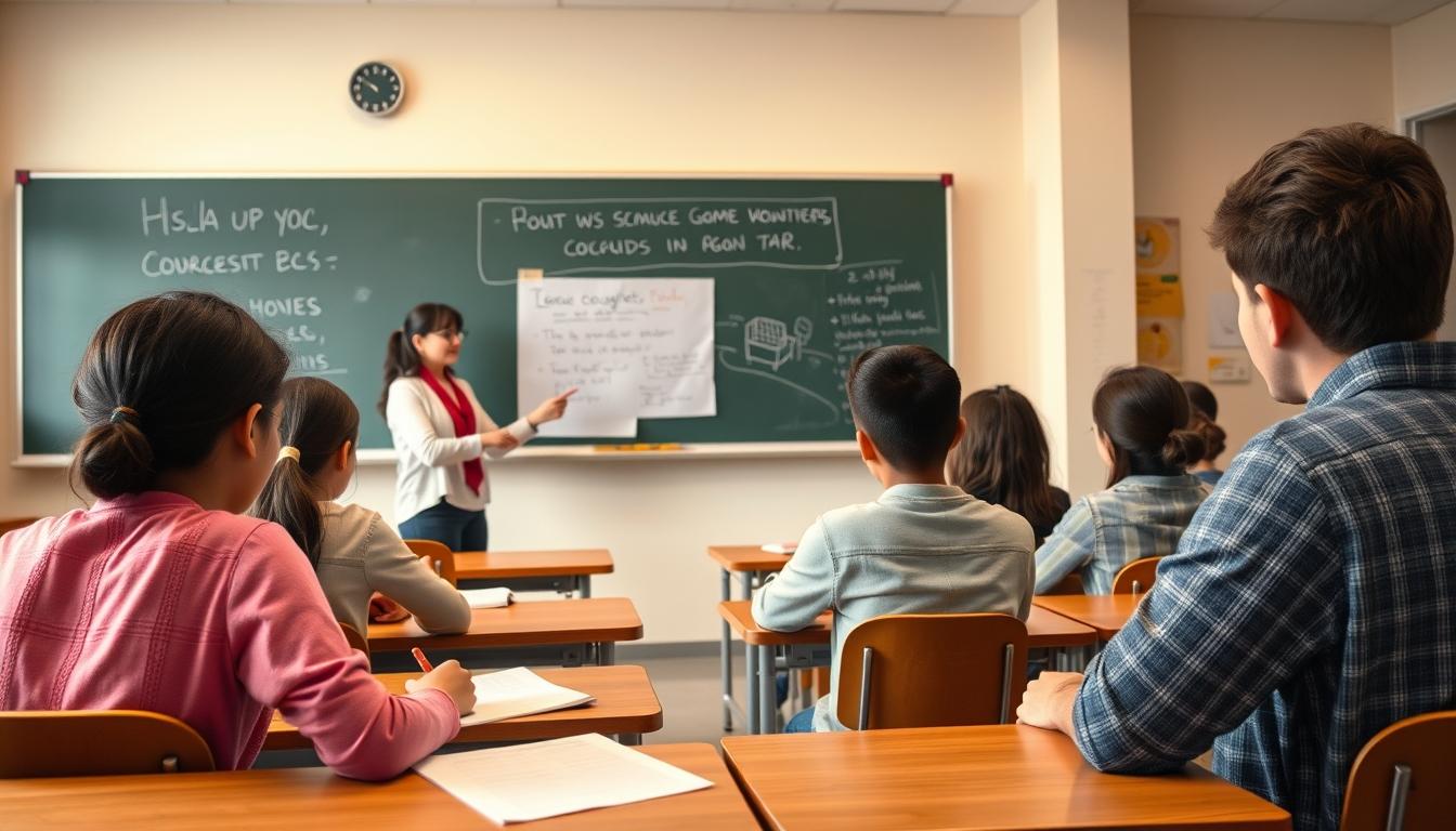 Student using online courses for flexible education